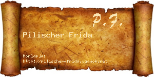 Pilischer Frida névjegykártya